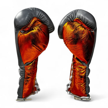 Campeon Grey & Metallic Orange 16oz Boxing Gloves