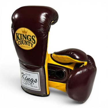 “Oxblood Crown” KINGS COUNTY REGENT BOXING GLOVES (16oz & 14oz)