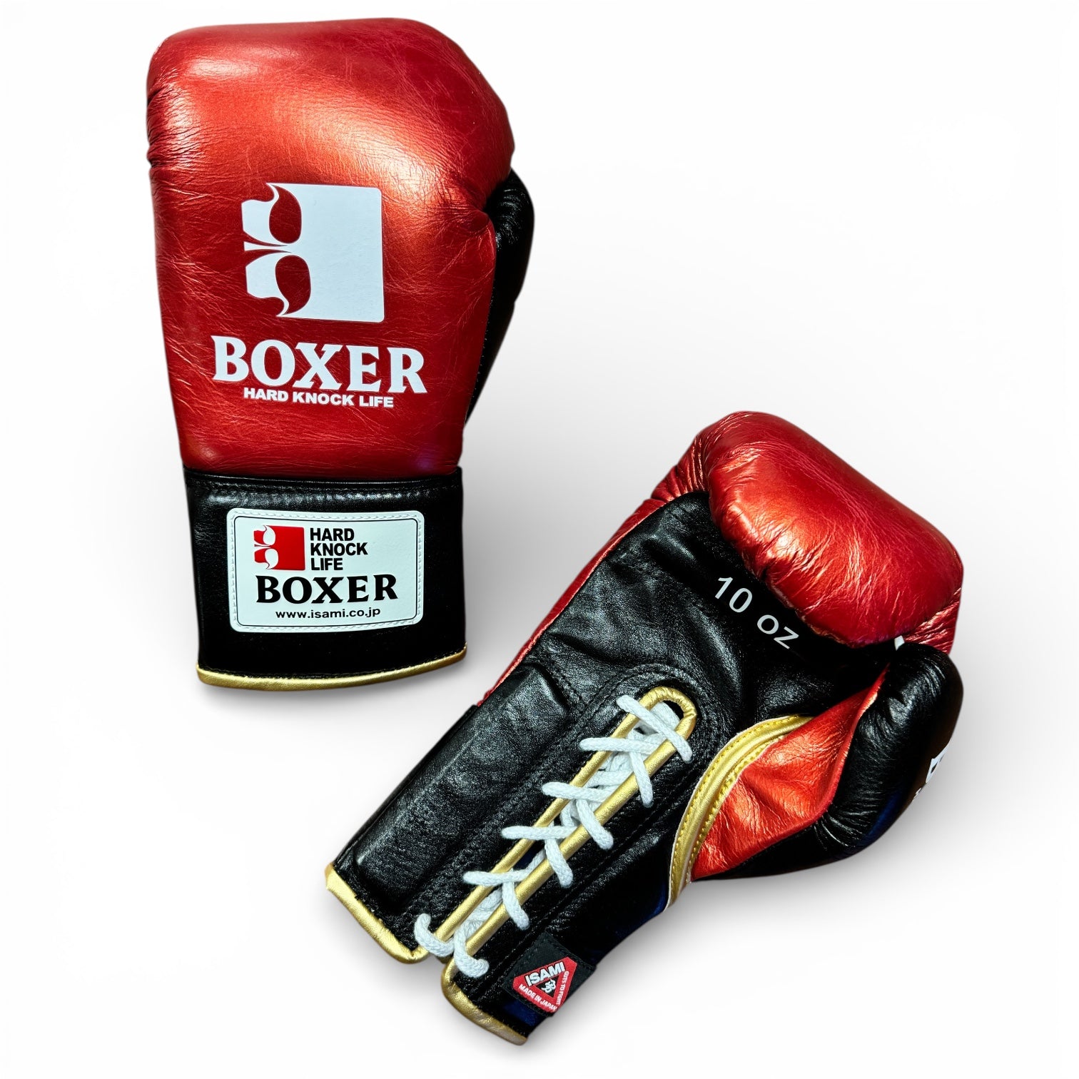 ISAMI PRO FIGHT BOXING GLOVES ENAMEL RED 10oz – Joe's Boxing Shop