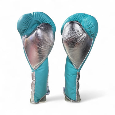 Campeon Baby Blue & Metallic Silver 16oz Boxing Gloves