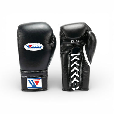 Winning Boxing Gloves (Black, MS-400, 12oz)