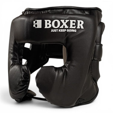 Isami Open Face Guard (Black) (M/L)