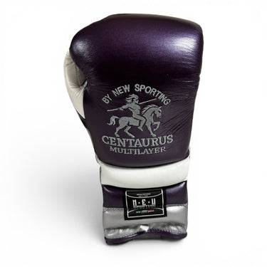 NEW SPORTING “Purple Reign” CENTAURUS MULTILAYER LACE UP TRAINING GLOVES (Like-New) (16oz)