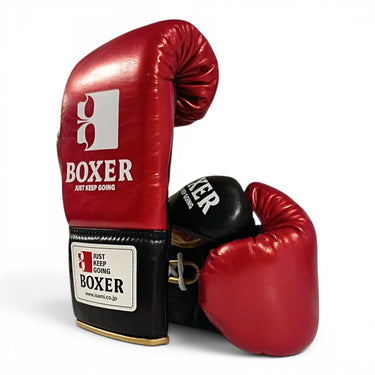 ISAMI PRO FIGHT BOXING GLOVES ENAMEL RED (8oz & 10oz)