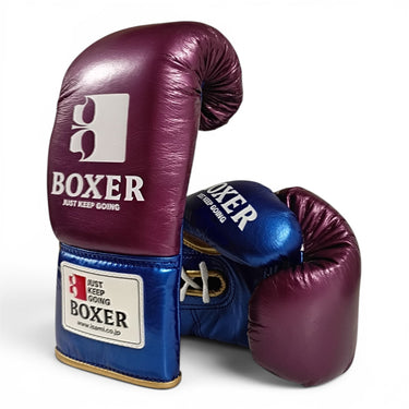 ISAMI PRO FIGHT BOXING GLOVES ENAMEL PURPLE (8oz & 10oz)