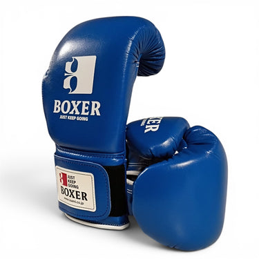 BLUE ISAMI BOXING PRO GLOVES (12oz & 14oz) (Velcro)