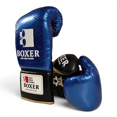ISAMI BOXING GLOVES ENAMEL BLUE (8oz & 10oz)
