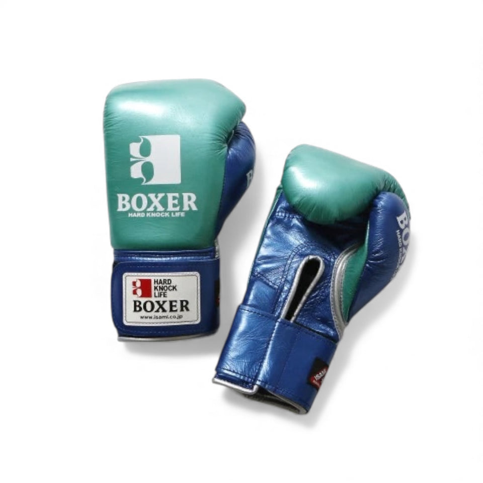 ISAMI BOXING GLOVES ENAMEL GREEN 10oz (Velcro) – Joe's Boxing Shop